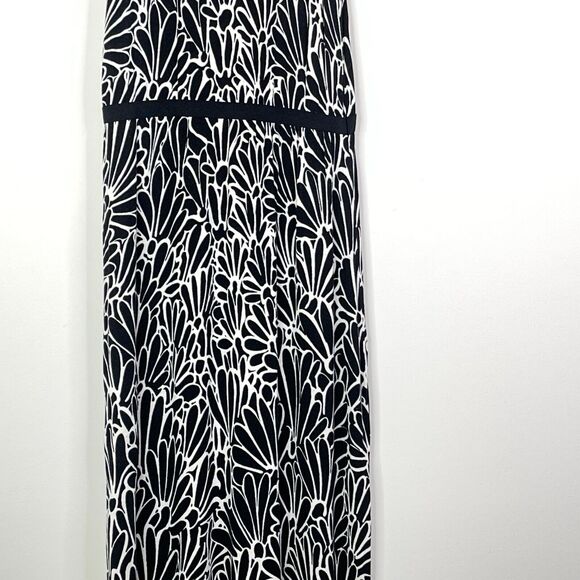 LOFT Jersey Floral Sleeveless Geometric Maxi Dress Women's Size XS - Picture 6 of 9